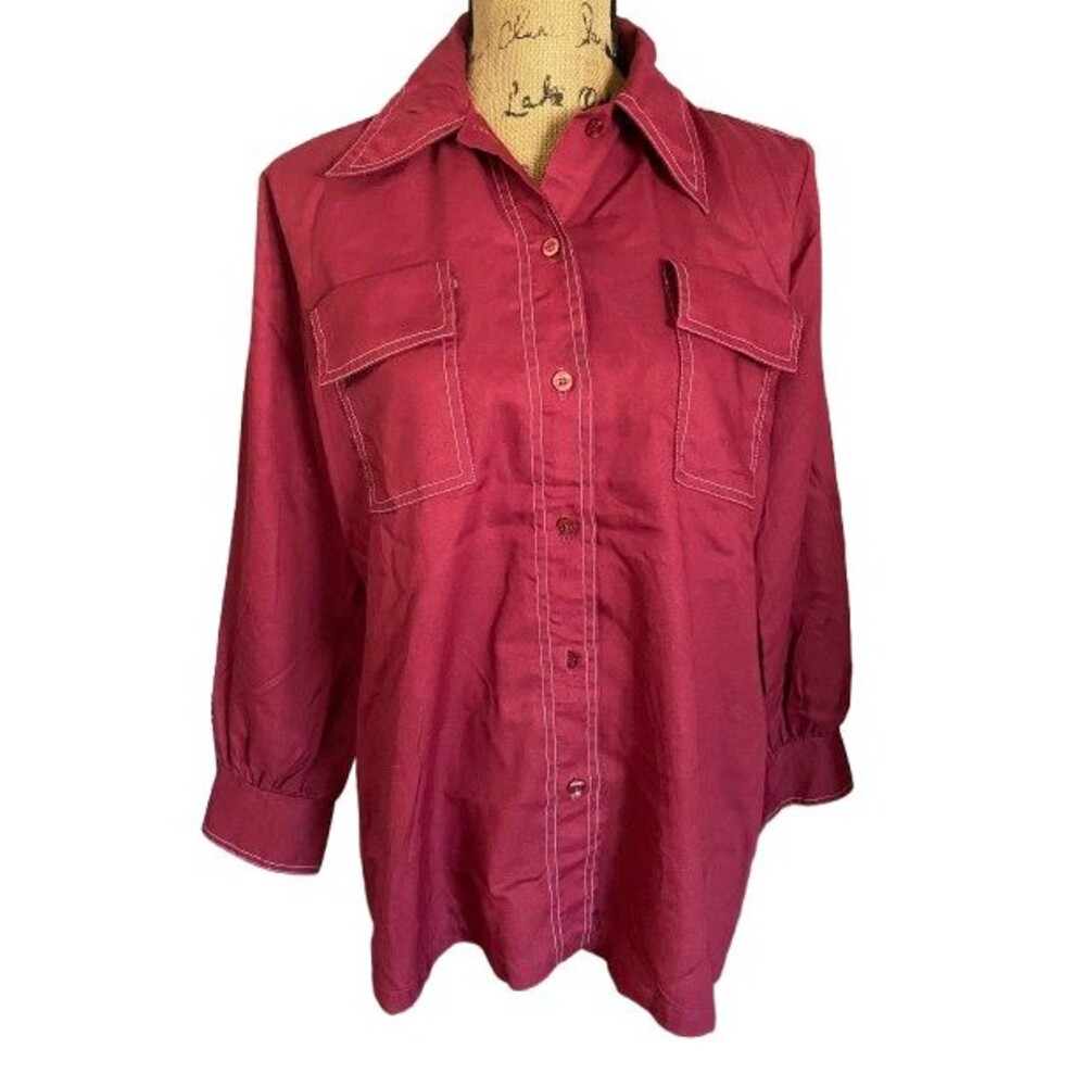Vintage 1970's limited Edition Ship n Shore Button Up Down Shirt Top Perfect